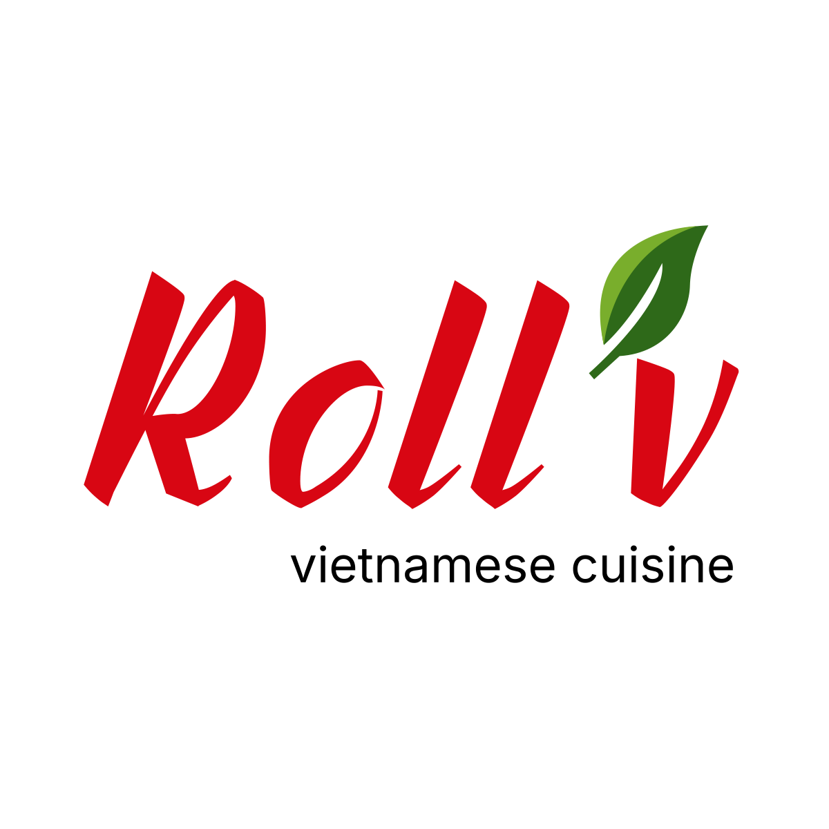 Roll’v Logo Roll'v vietnamese cuisine